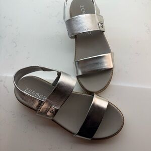 Cole Haan ZeroGrand metallic Silver Sandals